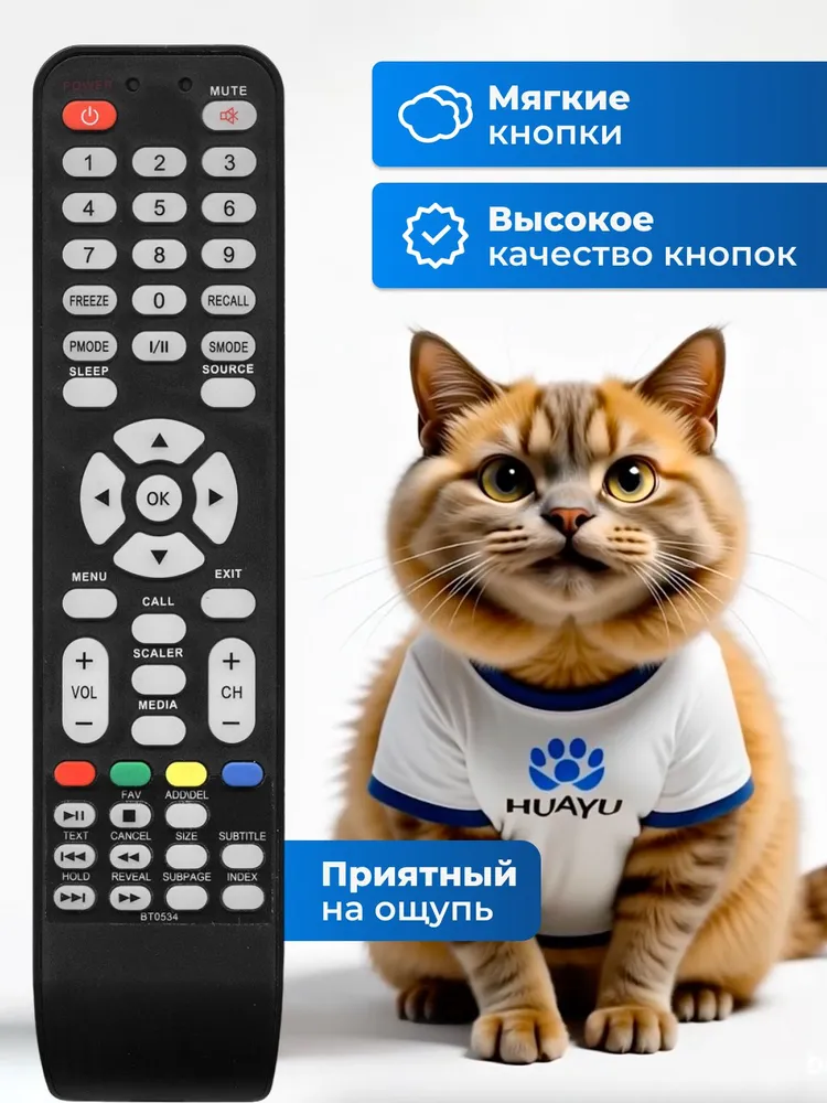 Пульт BT0534 STV-22L6, Akai A3001012 для телевизора Shivaki, Polarline, Polar, Erisson, Akai HOB488, вариант, фото 4