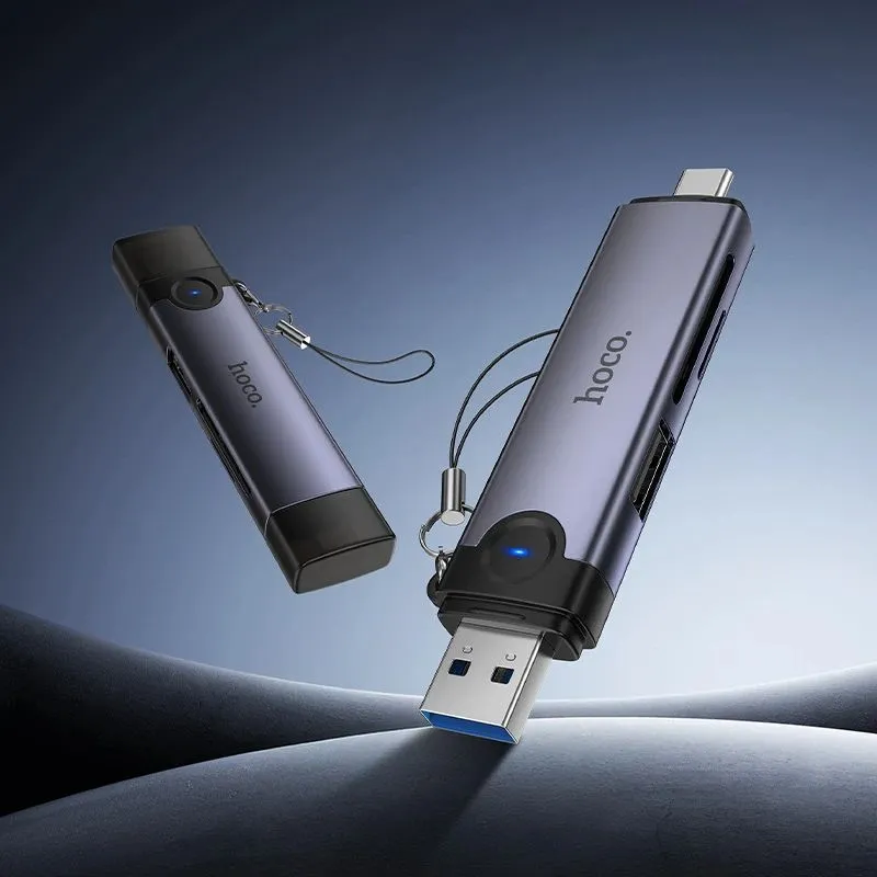 Картридер для карты памяти SD / microSD кардридер Type-C, OTG адаптер для телефона для iPhone 15-17 и Android, 15-17, фото 5