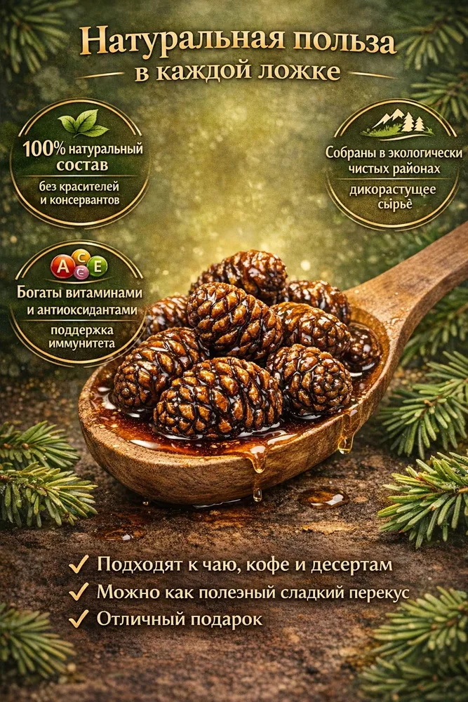 Цукаты из сосновой шишки 300г, 300 г, фото 4