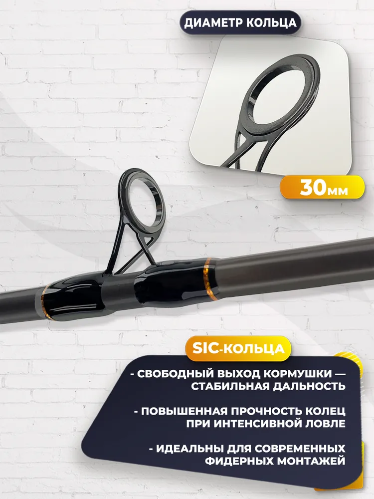 Удилище для фидерной ловли KAIDA INSPIRON, 3,9 м, тест 40-90 г, 3,9 м, 4,09 кг, фото 3