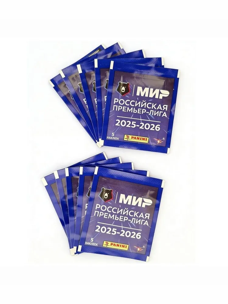 PANINI Российская Премьер-Лига 2025-2026, 10 пакетиков, вариант, фото 2