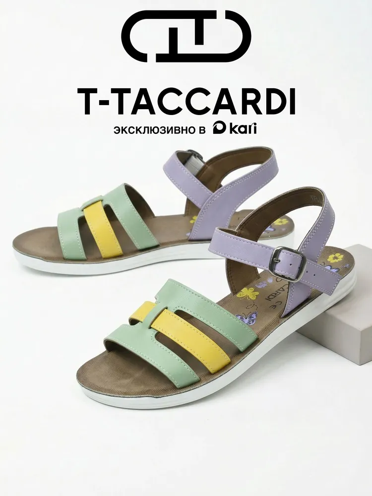 Сандалии T.TACCARDI женские летние на плоской подошве, вариант