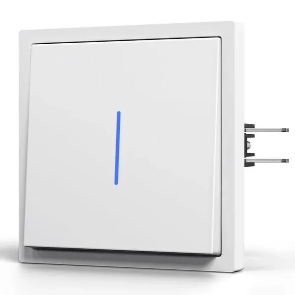 Выключатель механический с LED подсветкой, серия GRAND от FUJIHOME, цвет белый soft touch, белый, фото 6