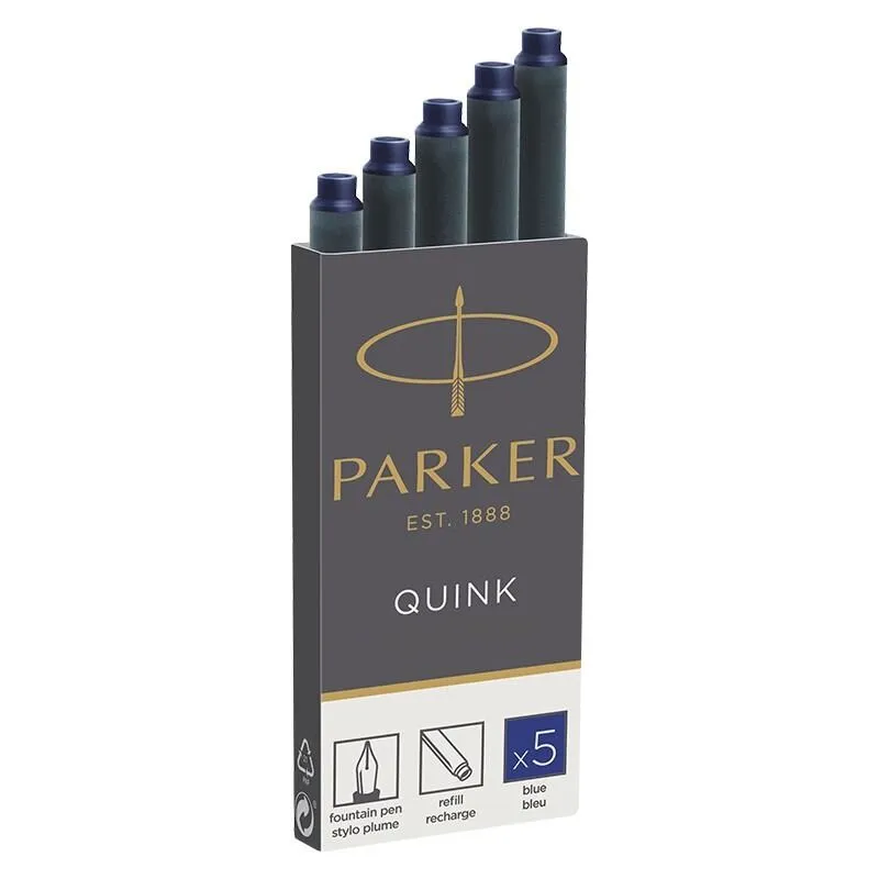PARKER Картриджи чернильные 5 штук "Cartridge Quink", синие, 1950384, синий, фото 3