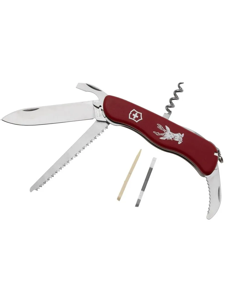 Нож перочинный VICTORINOX Hunter 0.8573, 111 мм, 12 функций, красный, красный, фото 6