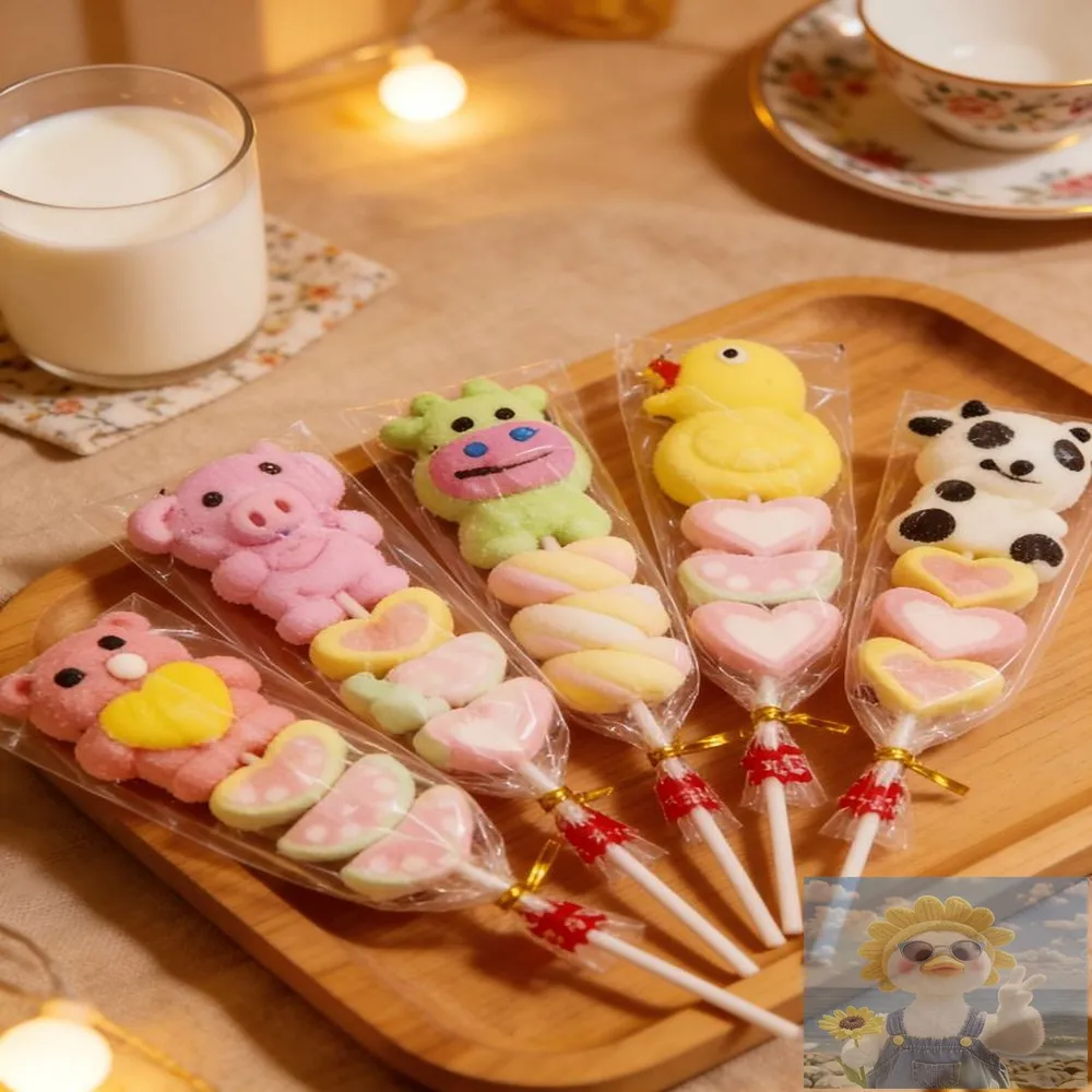 Маршмеллоу на палочке, фигурные, 10 шт, 10 шт