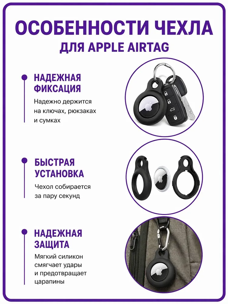 Чехол для AirTag, вариант, фото 2