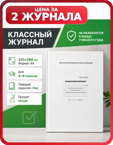 Журнал учителя для 59 классов, пара 2 шт.