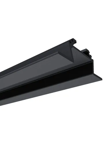 Профиль для светодиодной ленты без рассеивателя, черный, 1м