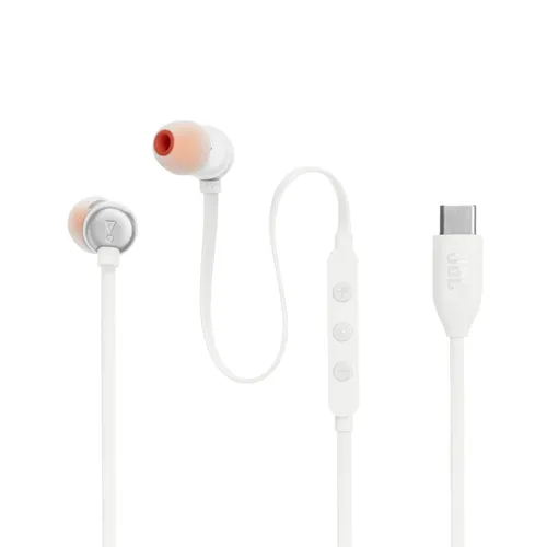 JBL 310C USB Type-C Проводные наушники, с микрофоном, белые
