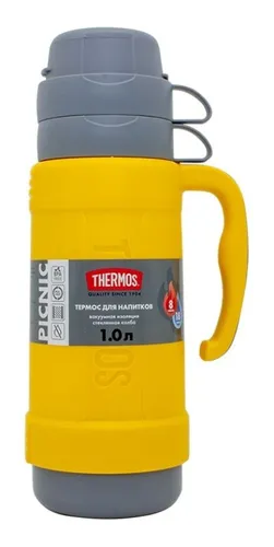 Термос для чая 1л THERMOS PICNIC 40 Series Yellow, желтый, пластик (THERMOS 674012)