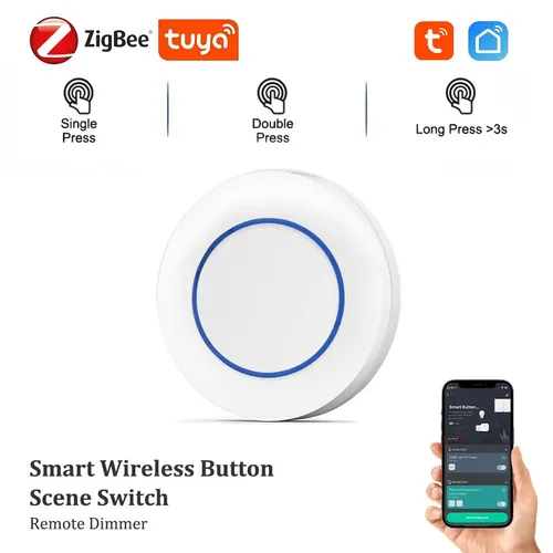 Tuya Zigbee Беспроводной кнопочный переключатель