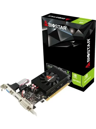 Biostar Видеокарта Видеокарта Biostar PCI-E 2.0 GT710-2GB D3 LP NVIDIA GeForce GT 710 2Gb 64bit DDR3