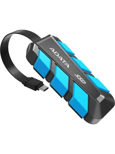 Внешний накопитель SSD ADATA 1Tb SC740 USB Type-C (1050/1000 Mb/s) metal case blue (SC740-1000G-CBU)