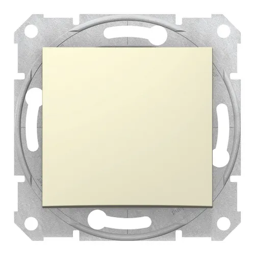 Выключатель 1-клавишный Schneider Electric SEDNA, скрытый монтаж, бежевый