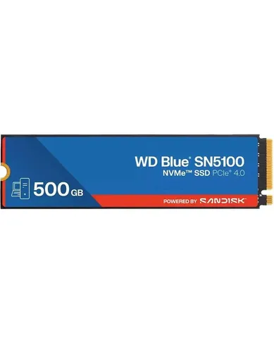 Western Digital 500 ГБ Внутренний SSD-диск Blue SN5100 WDS500G5B0E, M.2, PCI-E 4.0 (WDS500G5B0E)