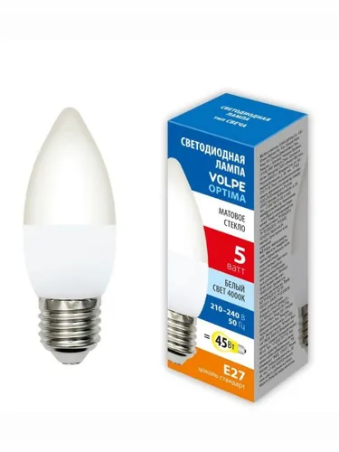 Volpe Лампочка, Цоколь:E27, 5 Вт, 10 шт.