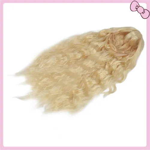 Женский парик, стильный, длинные кудрявые волосы, для повседневного и праздничного использования Светло-золотистый