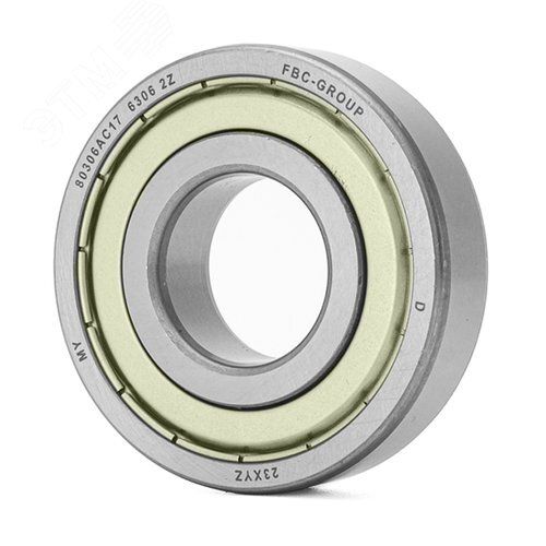 Подшипник шариковый радиальный FBC 6306 2Z, 30 72 19 мм