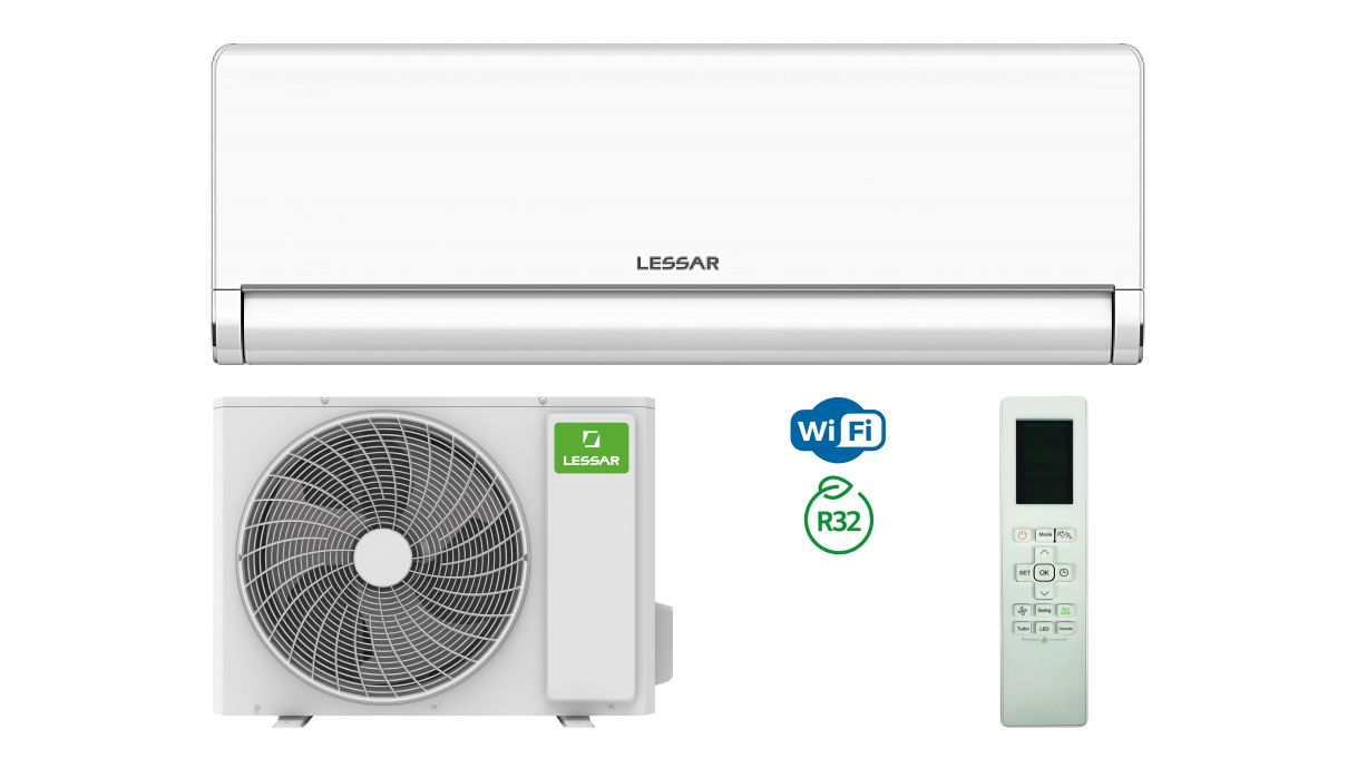 Сплит-система LESSAR TIGER LS-HE12KBE2/LU-HE12KBE2, до 35м, А+++, 3D поток от 21.5 дБ, самоочистка, Wi-FI, ионизатор, I-Feel, обогрев до -15, гарантия 4 года