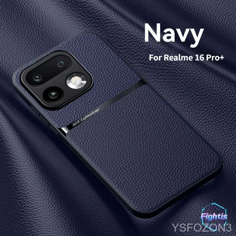 智能手机壳 用于 realme 16 Pro+, 橡胶, 深蓝色