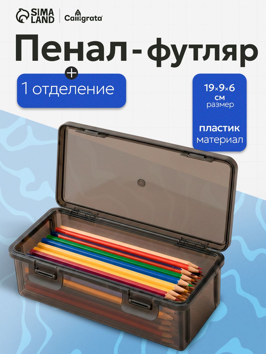 Пенал для карандашей пластиковый