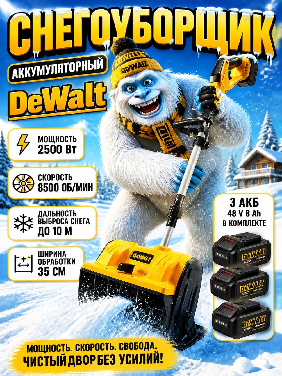 DeWalt 除雪机, 2.05 马力, 32 厘米