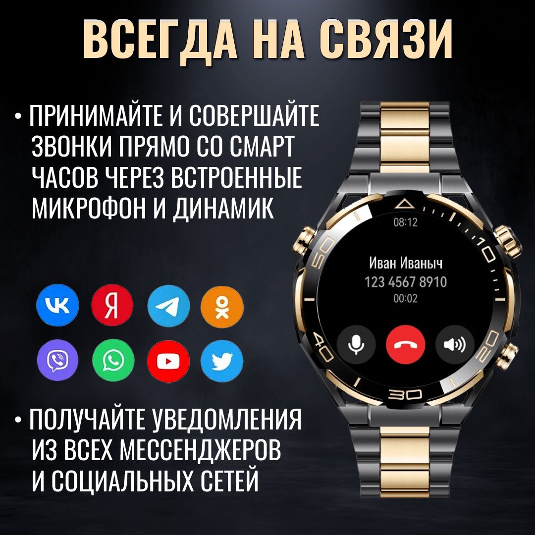 Купить смарт-часы W&O GoodSmart Smart Watch, экран 1.5