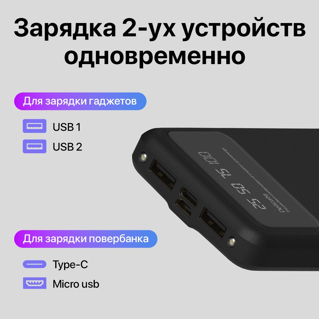 Внешний аккумулятор (Power Bank) HUT part1 - купить по выгодным ценам в  интернет-магазине OZON (1001623978)