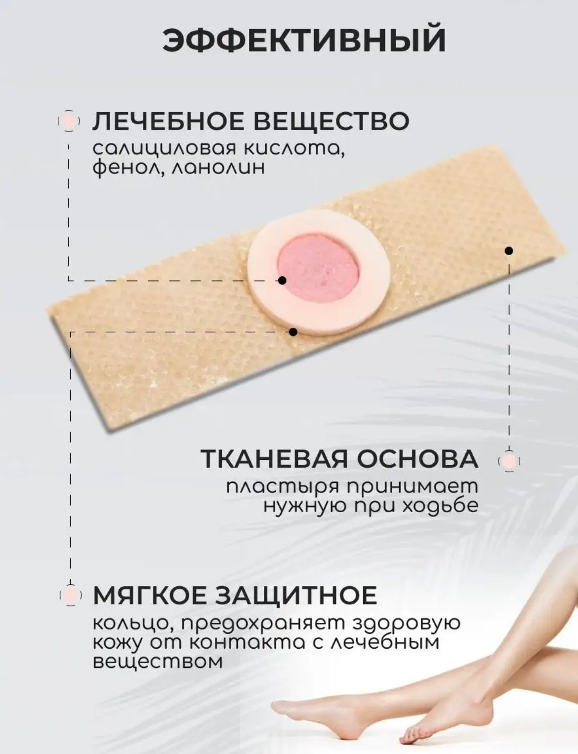 Пластырь от сухих мозолей, шипиц 12 шт
