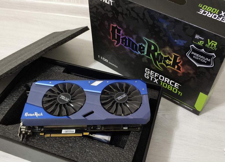 Видеокарта Palit GeForce GTX 1080 Ti, 11 ГБ GDDR5X PCI Express 3.0