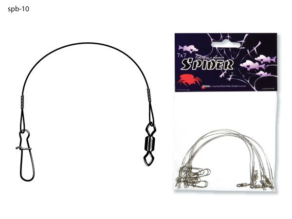 Поводок Spider 7х7 SPB-10 8кг 15см clear