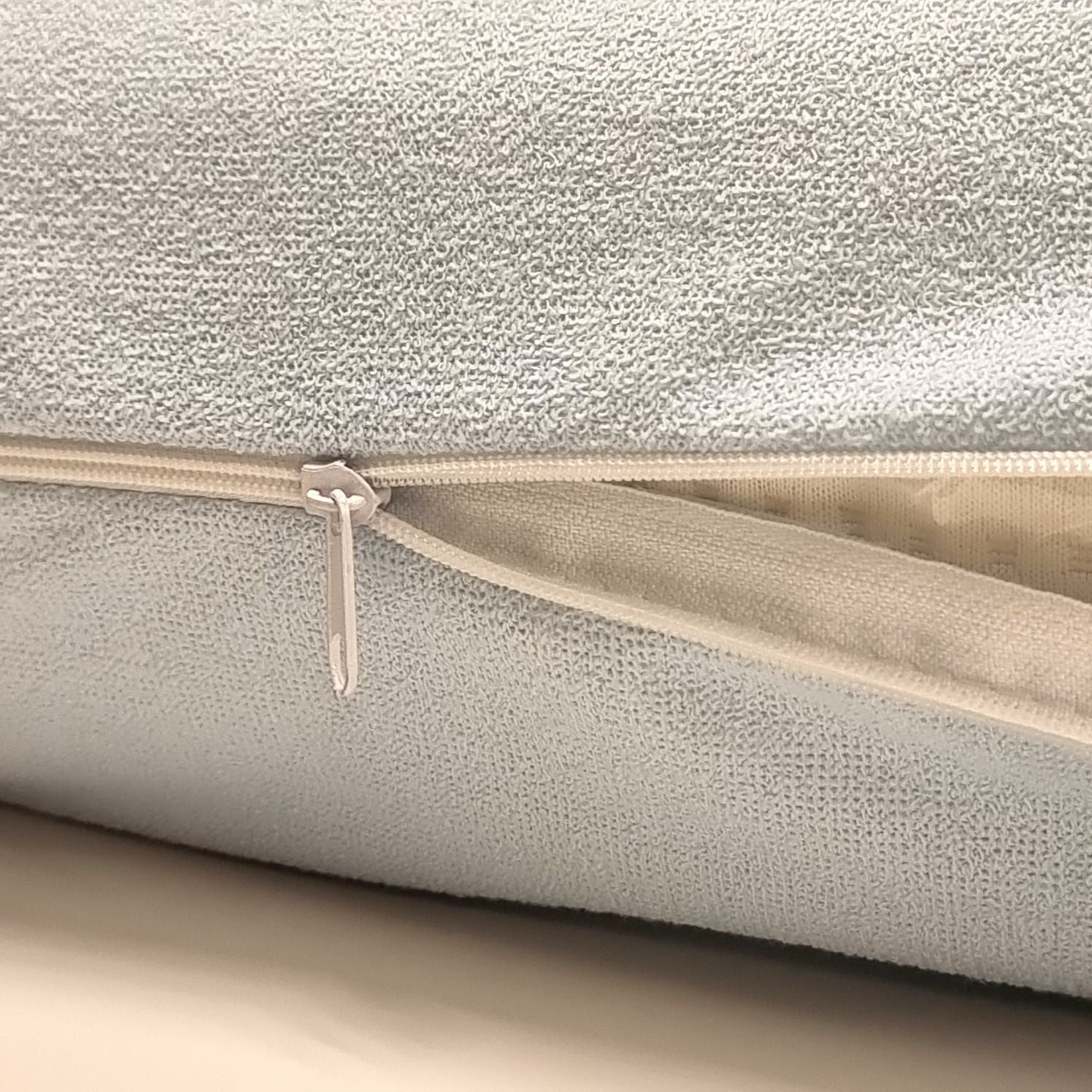 Наволочка60х60см-2шт.хлопковаянепромокаемаянамолнии.-blue-