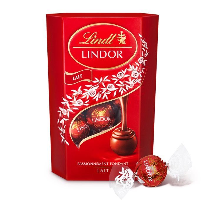 КонфетывкоробкеLindtLindor,измолочногошоколадастающейначинкой,200г