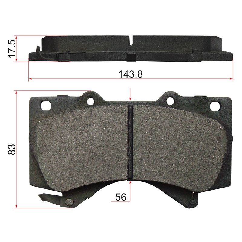 Колодки тормозные (Спереди) Toyota Land Cruiser (J200) 07-21 / Lexus LX 07-23