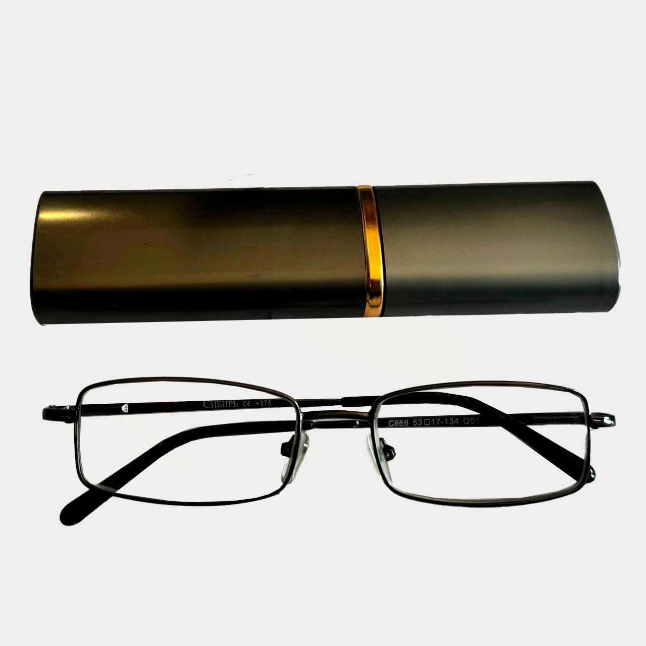 Очкиготовыедлячтения+3.00PD62-64вметаллическомфутляре,цветметталик(очкипредставленыв3-хцветах,длязаказасм.Описание)