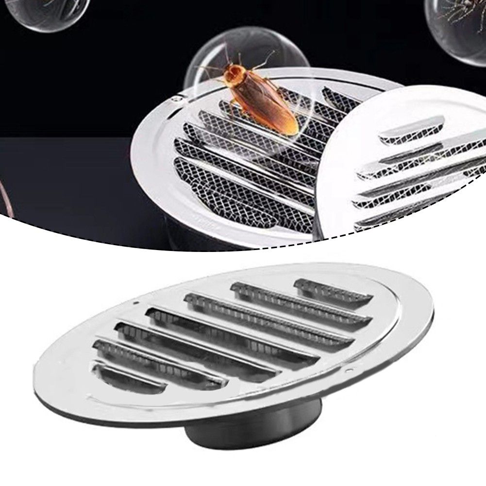 КруглаяВентиляционнаяРешеткаИзНержавеющейСталиДляВентиляцииНаружныхСтеновыхВоздуховодов