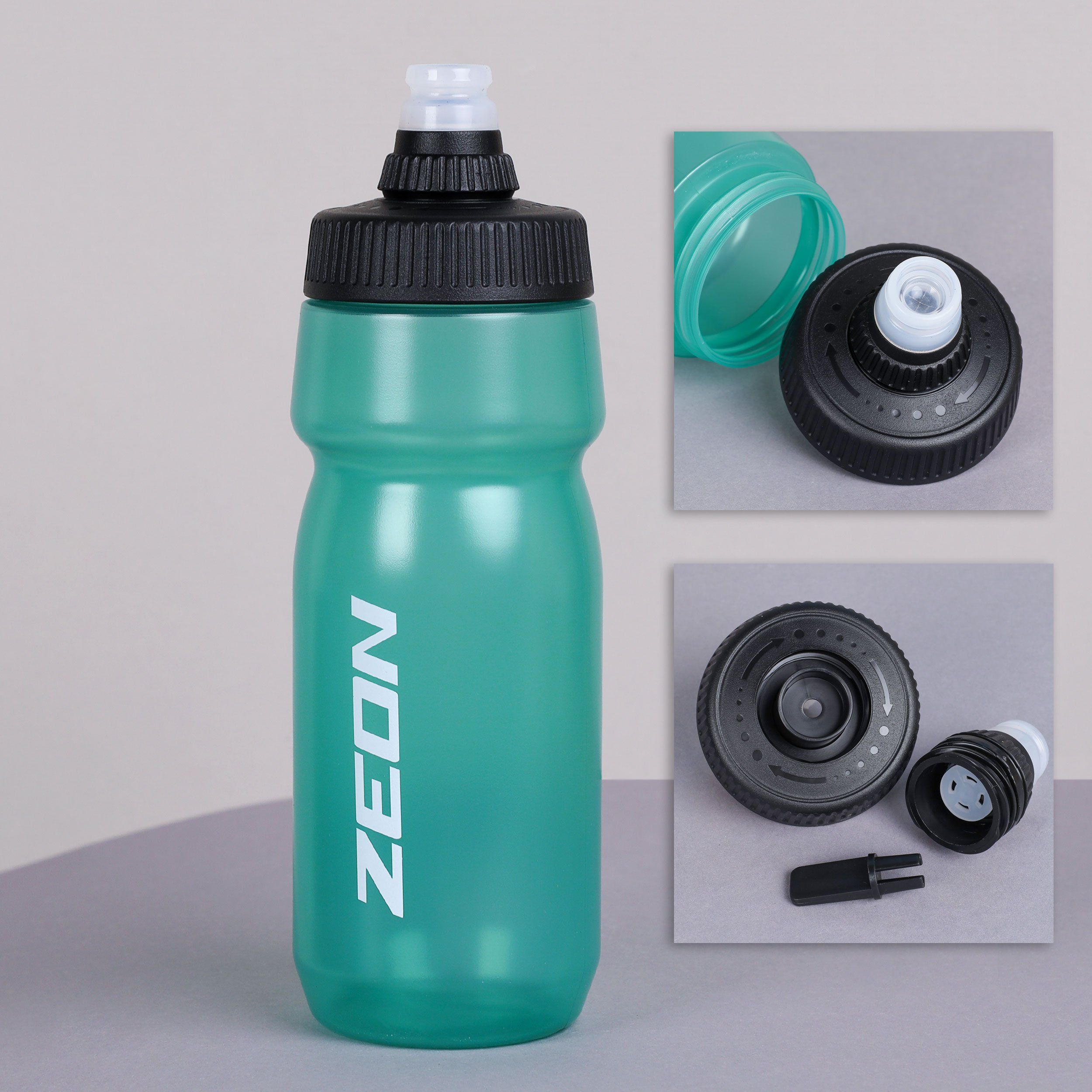 Бутылка для воды велосипедная ZEON WB230 гоночная 700 мл, клапан NEW кэмэлбак, бирюзовая Бутылка для воды велосипедная ZEON WB230 гоночная 700 мл, клапан NEW кэмэлбак, бирюзовая
