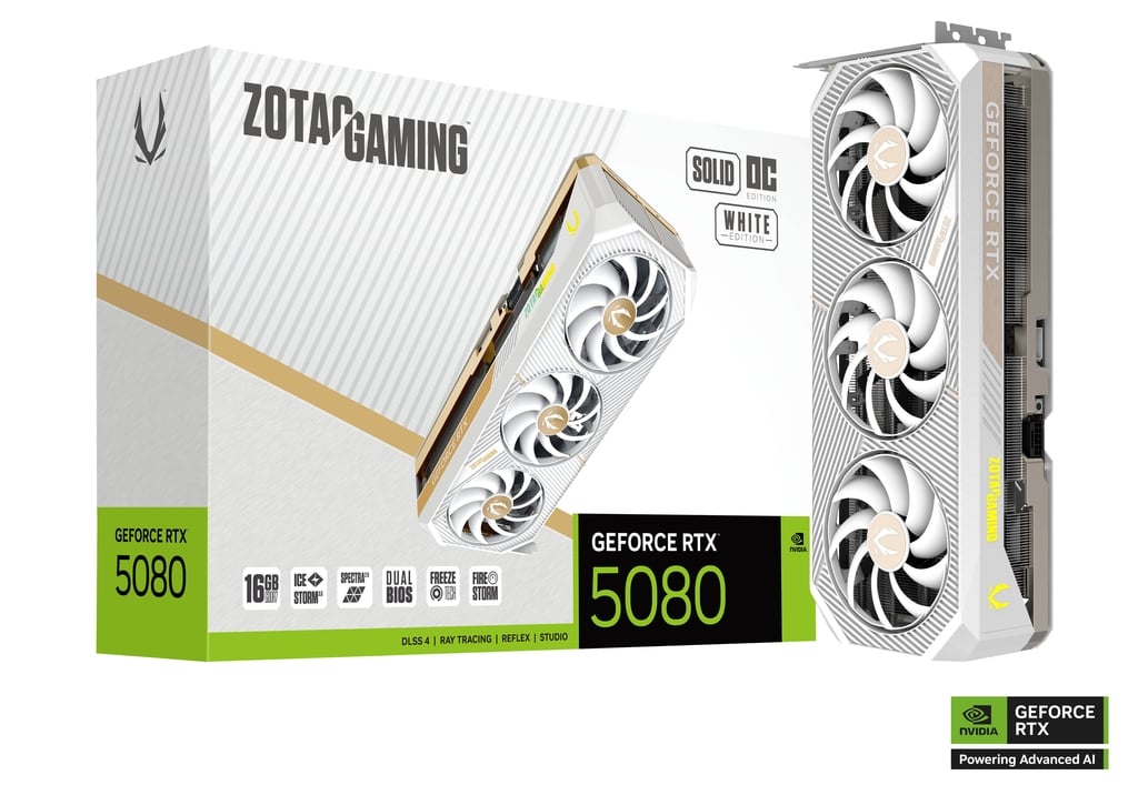 Видеокарта ZOTAC GeForce RTX 5080, 16 ГБ PCI Express 5.0