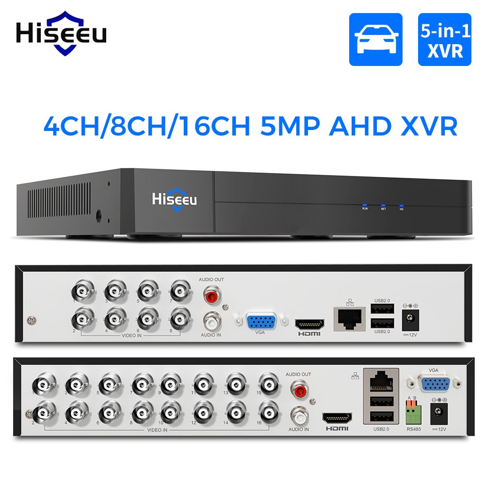 Hiseeu5MPXVR4/8/16каналовAHDCVITVICVBSIPЦифровойвидеорегистраторDVRДомашняясистемабезопасности