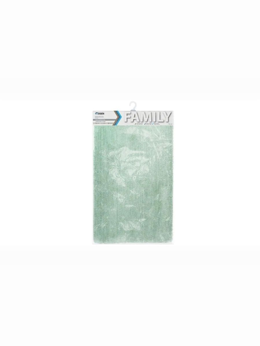 Fixsen "FAMILY" Коврик для ванной 1-ый зеленый (70х120см) FX-9003F — купить в Алматы