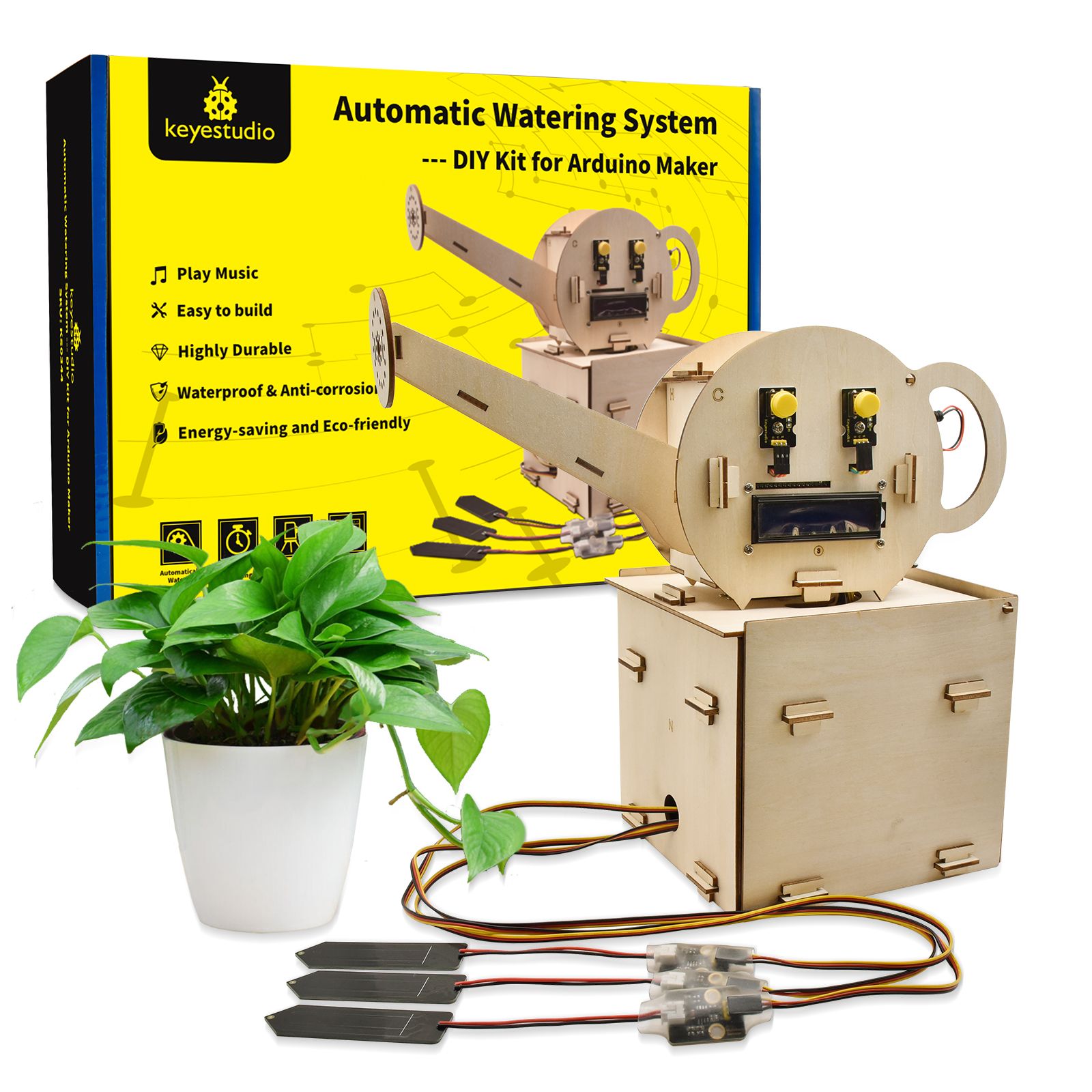 KeyestudioСтартовыйкомплектдляавтоматическогополивадляArduino