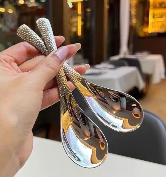 Ложкачайная2предм.серебристый