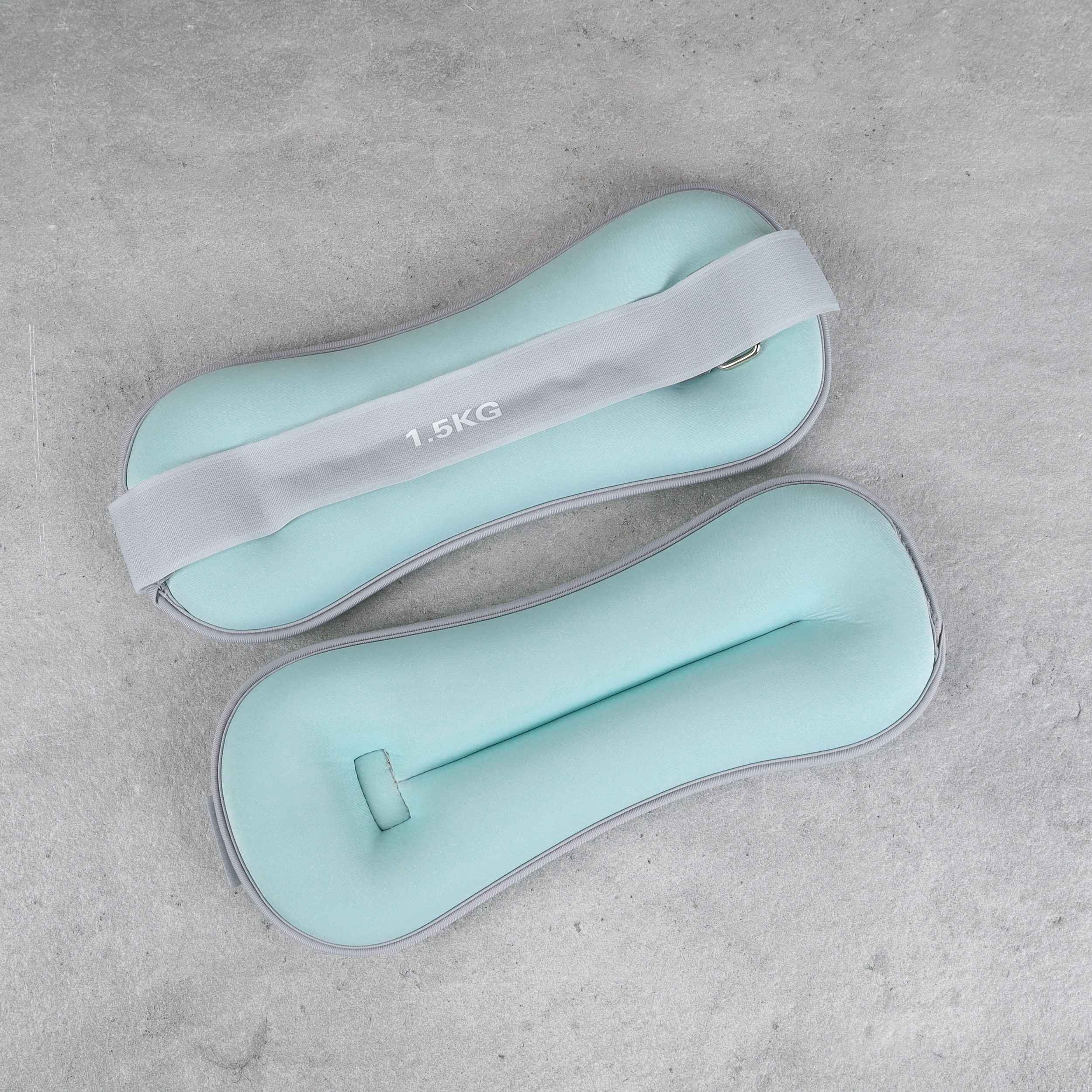 Утяжелители для рук и ног Woohooo FitLimbs II, набор 2 шт по 1,5 кг, наполнитель песок, бирюзовый Утяжелители для рук и ног Woohooo FitLimbs II, набор 2 шт по 1,5 кг, наполнитель песок, бирюзовый