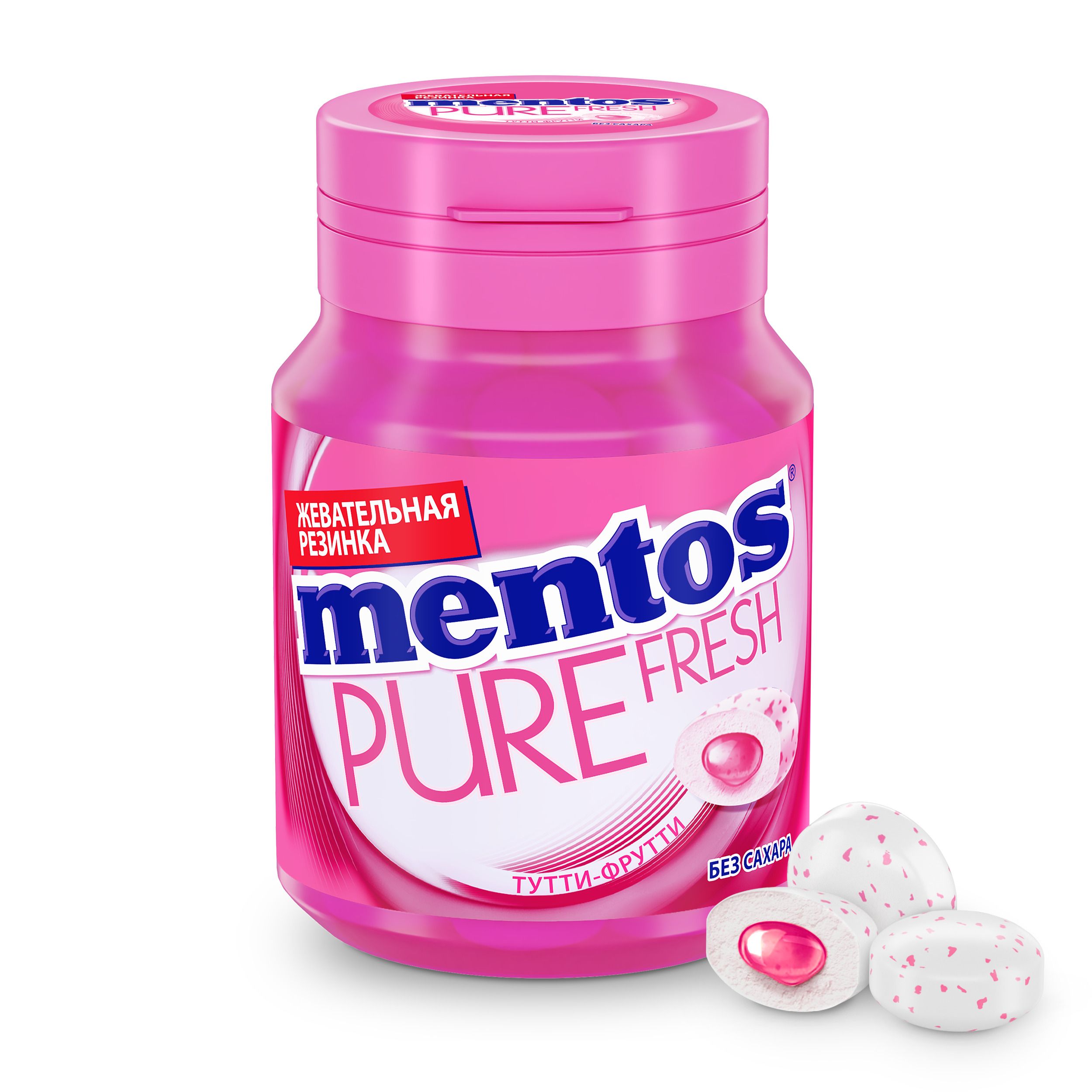 ЖевательнаярезинкаMentosPureFreshвкусТутти-Фрутти,54г