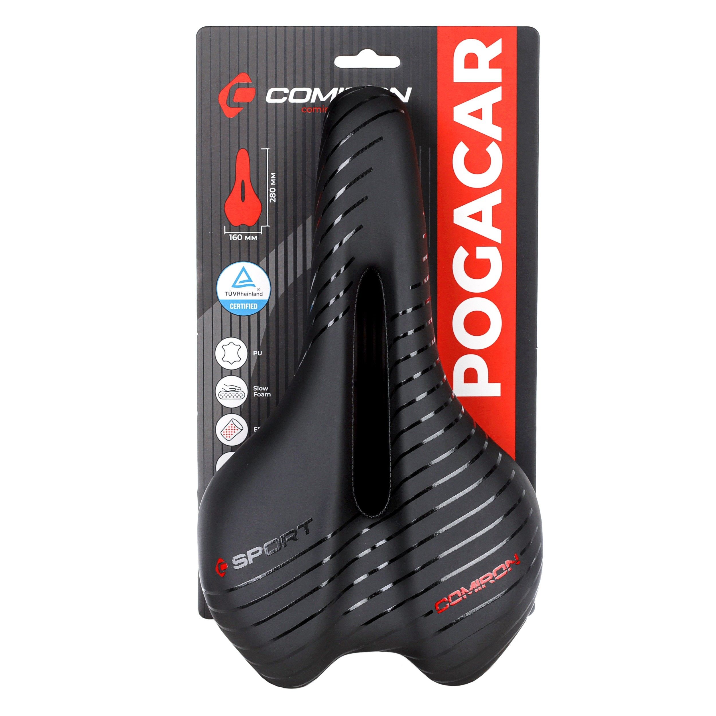 Седло велосипедное MTB COMIRON POGACAR N846 280X160, Технологии: DW, ED Седло велосипедное MTB COMIRON POGACAR N846 280X160, Технологии: DW, ED