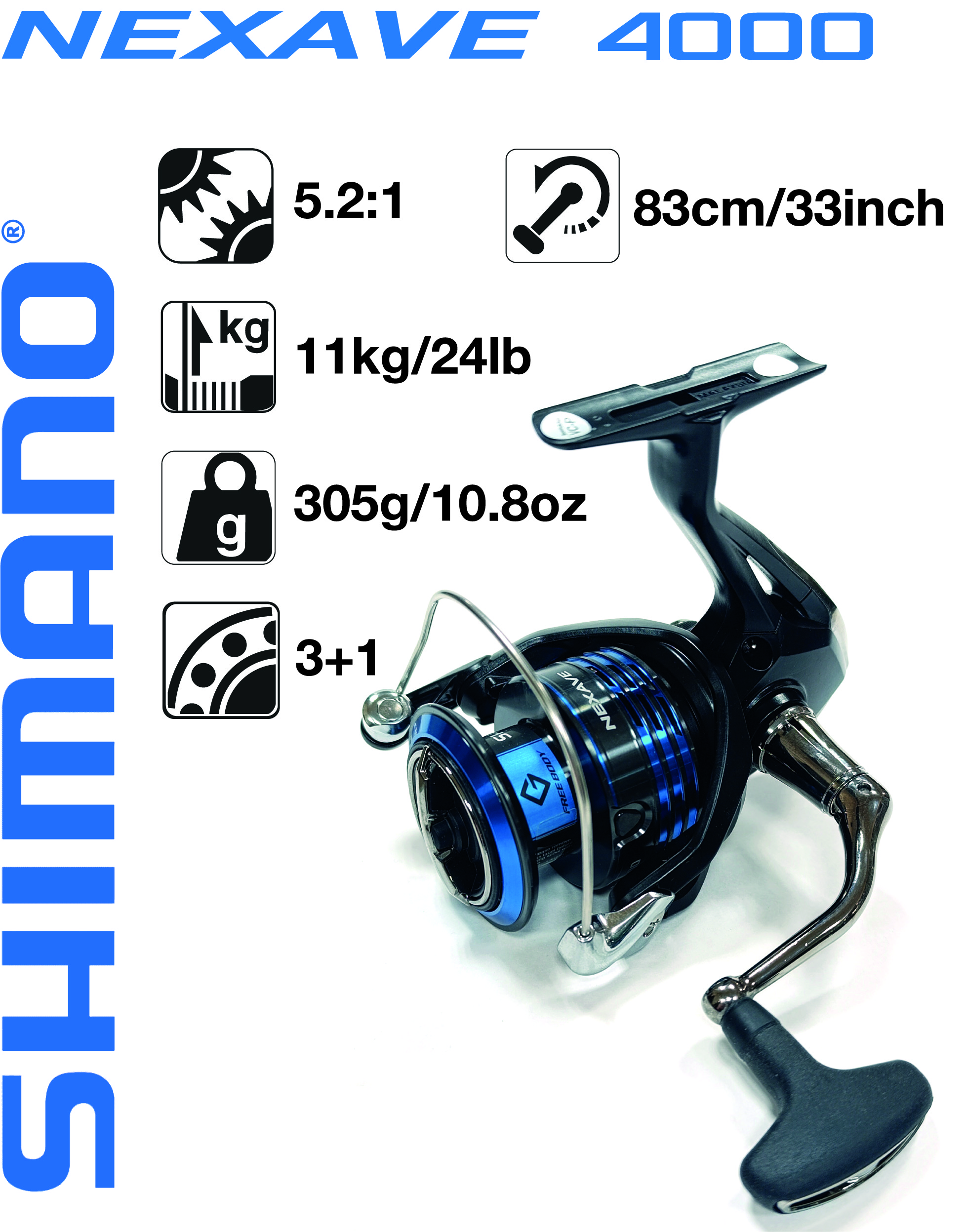 КатушкарыболовнаяSHIMANONEXAVE4000