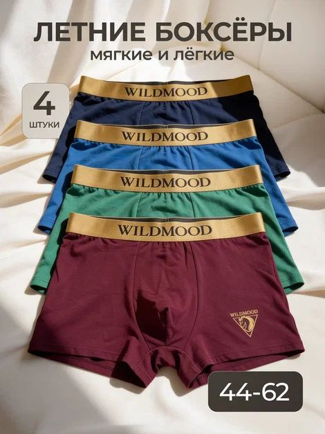 Комплект трусов боксеры Wild Mood, 4 шт #1