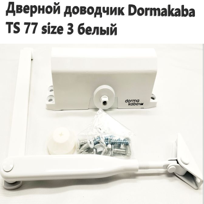 Дверной доводчик Dormakaba TS 77 size 3 76050103 белый #1