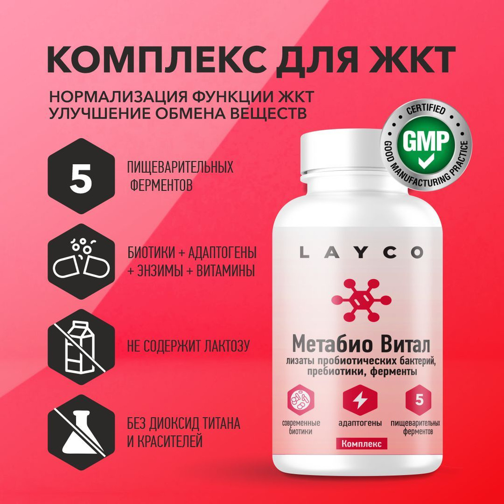 Комплекс для нормализации работы ЖКТ / Лизат пробиотических бактерий Layco,  60 капс - купить с доставкой по выгодным ценам в интернет-магазине OZON  (430568306)